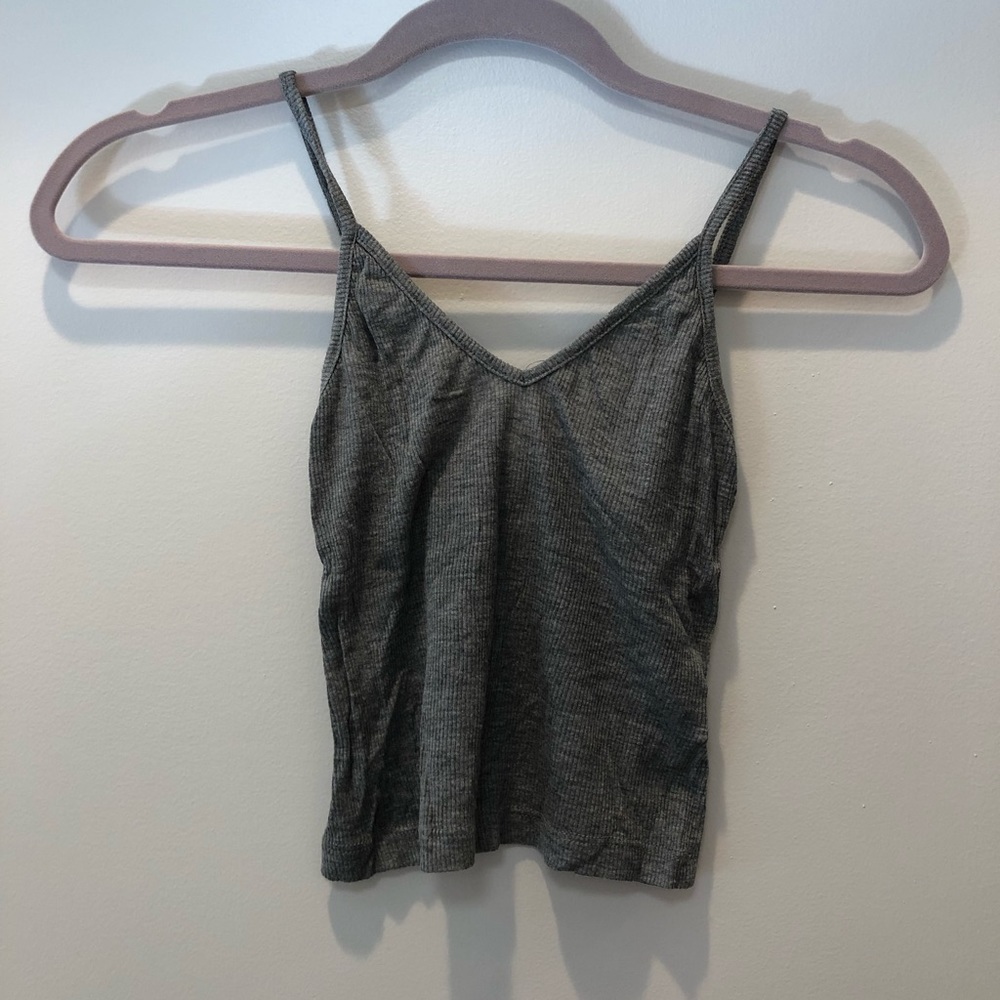Brandy Melville ribbed v neck tank top